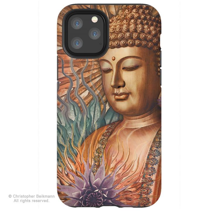 Proliferation of Peace - Buddha iPhone 12 / 12 Pro / 12 Pro Max / 12 Mini Tough Case Tough Case - Dual Layer Protection for Apple iPhone XI - Buddhist Case - iPhone 12 Tough Case - Fusion Idol Arts - New Mexico Artist Christopher Beikmann