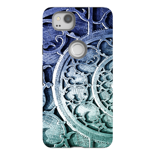 Astro Industrial Abstract - Artistic Google Pixel 2 Tough Case - Dual Layer Protection - Google Pixel 2 Tough Case - Fusion Idol Arts - New Mexico Artist Christopher Beikmann
